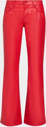 Mother The Jinx Sneak Coated Bootcut Jeans