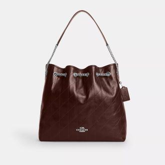 Coach Evelyn Large Shoulder Bag With Quilting