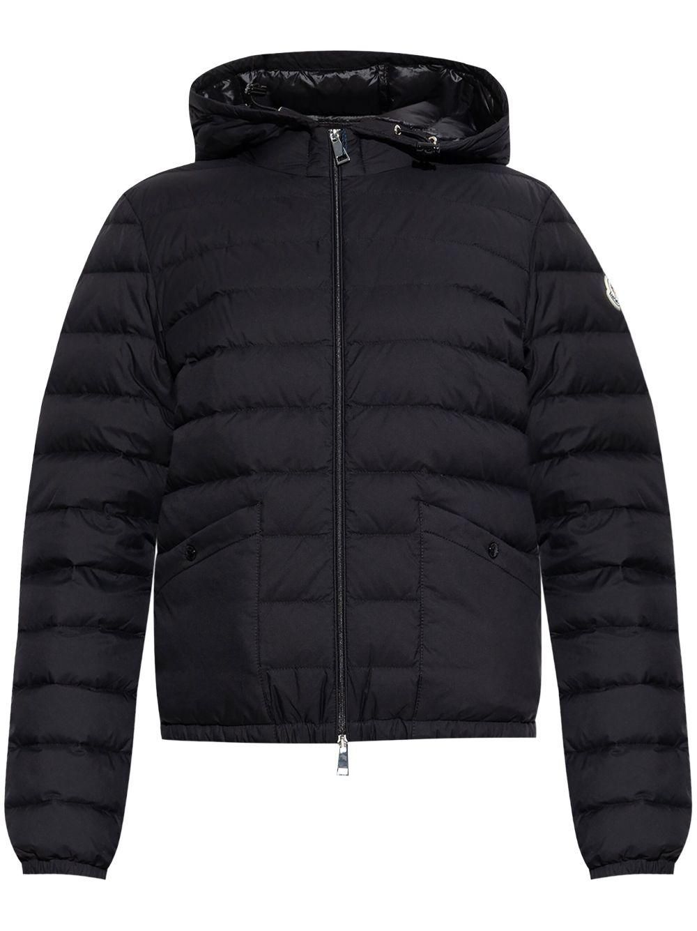 【関税＆送料込み】Moncler 'Hede' Ivory Nylon Down Jacket White Ivory Hede Hooded Short Down Jacket - Short Down
