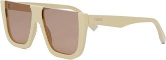 Fendi Zonnebril - Dames - Zonnebrillen - Beige - ONE Size - Accessoires