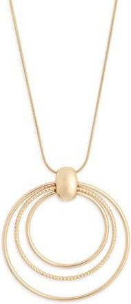 Nordstrom Rack Circle Pendant Necklace in Gold at Nordstrom Rack