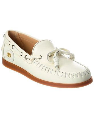 Valentino Vlogo Signature Leather Loafer