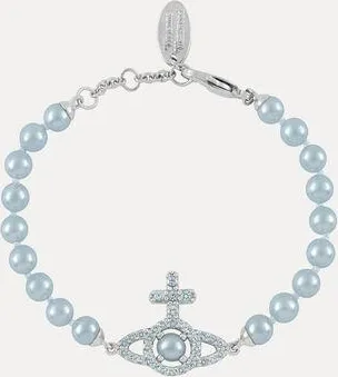 Vivienne Westwood Olympia Pearl Bracelet Platinum-light-blue-pearl-blue-cz Platinum-light-blue-pearl-blue-cz Women