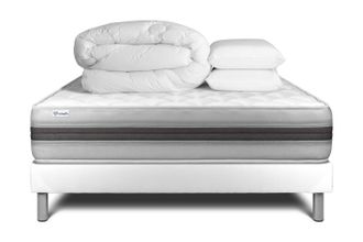 VITALIT Pack Colch&oacute;n Blanco Espuma Viscoel&aacute;stica 140 X 200