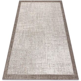 RugsX Rugsx - Alfombra De Cuerda Sisal Floorlux 20401 Marco Champ&aacute;n / Gris Pardo Beige 120x170 Cm