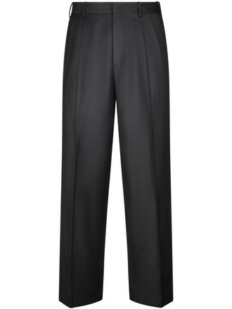 Cellar Door Straight-leg Trousers with Mid-rise Waist and Tailored Detailing