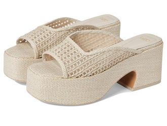 Franco Sarto Fernanda Womens Wedge Shoes Rope Ivory White : 8.5 M