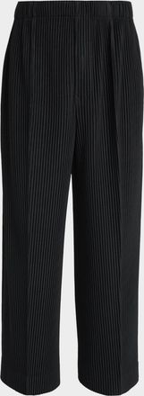 Homme Pliss&eacute; Issey Miyake Men & apos;s Monthly Colors Pleated Wide-Leg Trousers