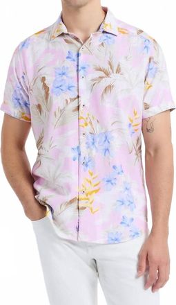 Robert Graham Fletcher Short Sleeve Button Down Shirt In Multi