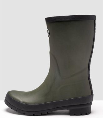 Barbour Banbury Womens Short Wellingtons - Olive Rubber - Size UK 7