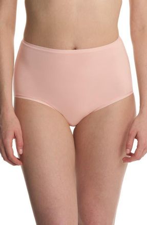 Natori Bliss Bare Cotton High Waist Briefs in Peach Whip at Nordstrom, Size X-Large