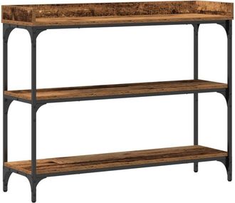 vidaXL Console Table with Shelf with Storage Old wood 100 x 30 x 80 cm Vidaxl