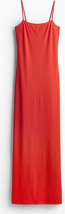H&M Geripptes Bodycon-Kleid - Red