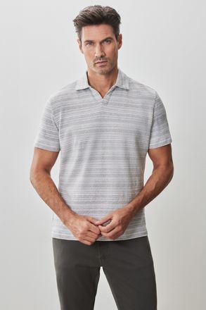 Robert Barakett Sale Duval Short Sleeve Open Collar Polo