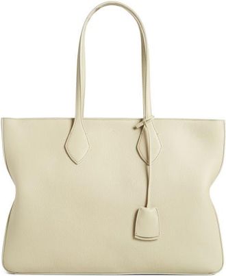 Ferragamo Medium Star Leather Tote in Stone at Nordstrom