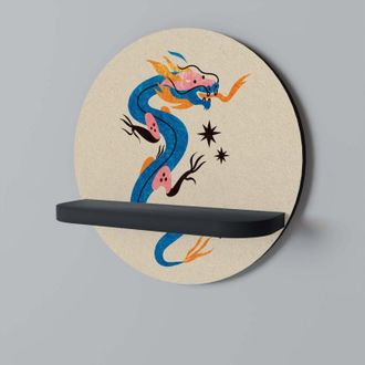 OEM Criaturas Mitol&oacute;gicas Estante Redondo Negro