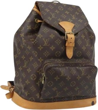 Louis Vuitton Pre-owned Backpacks, female, Brown, Size: ONE SIZE Pre-owned Vintage Monogram Canvas Backpack