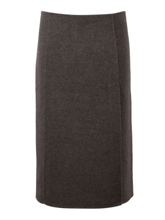 P.A.R.O.S.H. Straight Tailored Front Slit Mini Skirt