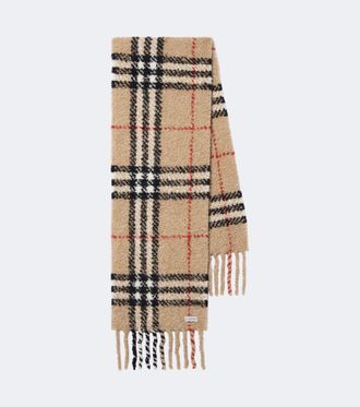 Burberry Bufanda de alpaca y lana con Burberry Check