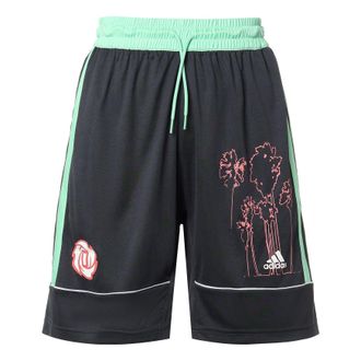 adidas Bw Rose Short Contrasting Colors Basketball Sports Shorts Black GP9773