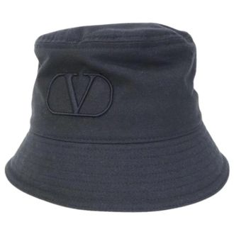 Valentino Pre-owned Accessories, male, Blue, Size: ONE SIZE Pre-owned Vintage Bucket Hat
