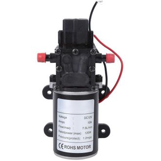 OEM Bomba De Diafragma Inteligente De Alta Presi&oacute;n Dc12v 120w 7l/min Salida De Agua Recta De 10 Mm Motor De 12v