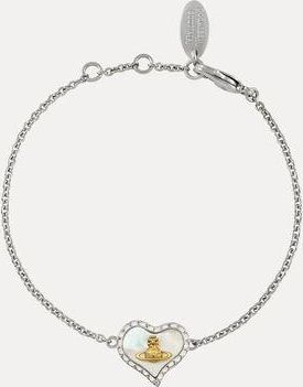Vivienne Westwood Petra Bracelet Silvergoldwhitepearl-tint-mop-whiteopal Brass Women