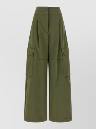 Max Mara high waist cargo trousers wide leg