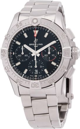 Breitling Avenger B01 42mm Chronograph Automatic Black Dial Mens Watch AB0146101B1A1