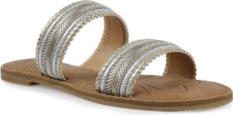 Candie's Trixy Two-Strap Sandal in Silver Multi at Nordstrom, Size 10