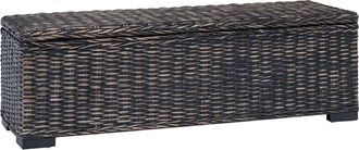 vidaXL Caja De Almacenamiento Negro 110 X 35 X 45 Cm Vidaxl