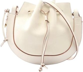 Loewe Pre-owned Bucket Bags, female, White, Size: ONE SIZE Pre-owned Bucket Bag