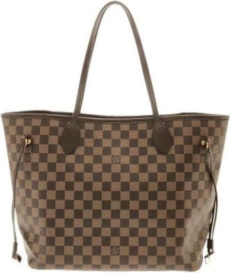 Louis Vuitton Tweedehands Canvas Louis Vuitton tassen - Dames - Vintage Shopper - Bruin - ONE Size - Vintage