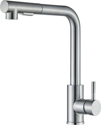 OEM Grifo De Cocina De Acero Inoxidable Con Rociador Extra&iacute;ble De Alta Presi&oacute;n, Grifo Giratorio De 360&deg; Para Fregadero Con Dos Modos De Rociado