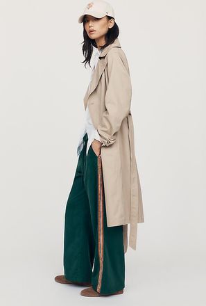 Maeve Brooklin Corduroy High-Rise Wide-Leg Pants
