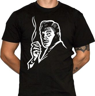 Fit Vincent Price Horror Macabre Science Fiction Black T-Shirt - Men Cotton T-Shirt