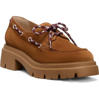 Stuart Weitzman Hudson Boat Shoe in Doe Tonal at Nordstrom Rack, Size 5.5
