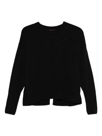 Incentive! Cashmere split-back cashmere pullover - women - Cashmere - M - Black
