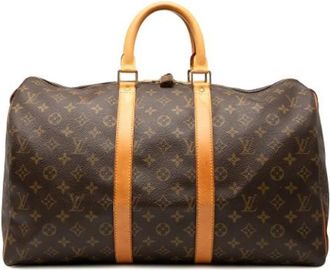 Louis Vuitton Pre-owned Weekend Bags, female, Brown, Size: ONE SIZE Pre-owned Vintage Weekend Bag