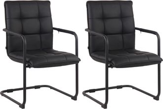 Clp Clp - Set De 2 Sillas De Conferencia Gandia Negro Negro