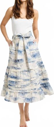 Mille Kasia Midi Skirt In Western Toile
