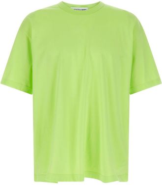 Comme Des Gar&ccedil;ons Green Logo Print T-shirt