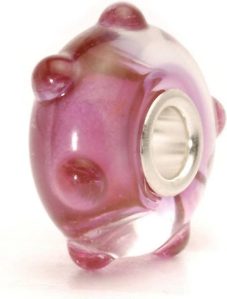 Trollbeads Womens Bud Glass Bead Charm In Pink