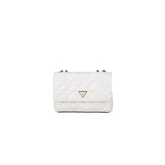 Guess Shoulder Bags, female, White, Size: ONE SIZE Giully II 2 Comp Convertible Flap