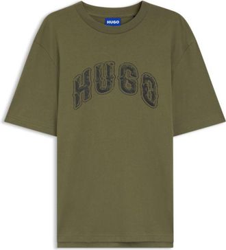 HUGO BOSS Logo-graphic T-shirt in cotton jersey