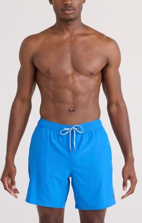 Saxx Oh Buoy 2N1 7-Inch Volley Swim Trunks in Bold Blue at Nordstrom, Size Xx-Large