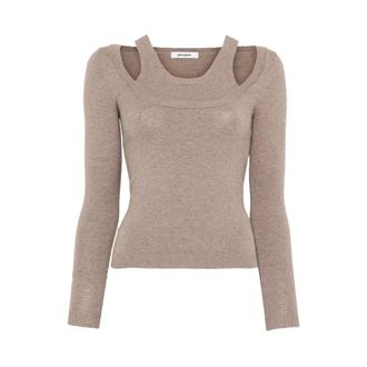 Gimaguas Round-neck Knitwear, female, Beige, Size: L Etoile Sweater