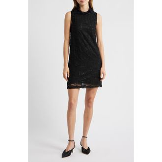 Sister Jane Eclipse Lace Cocktail Minidress in Black at Nordstrom, Size X-Small
