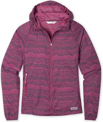 Stio | Womens Second Light Windshell Jacket, Size Small in Triple Berry Strata