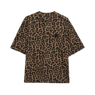 Anine Bing T-Shirts, female, Brown, Size: M Avi Tee